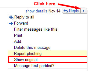 find ip address email sender gmail
