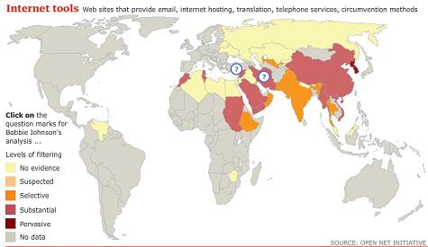 World Internet censorship
