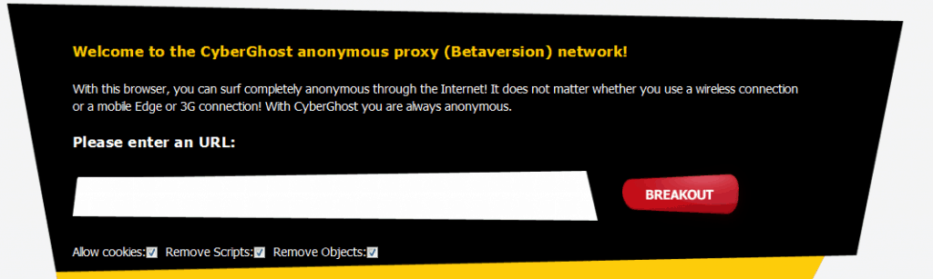 Cyberghost Free Proxy - iPlayer