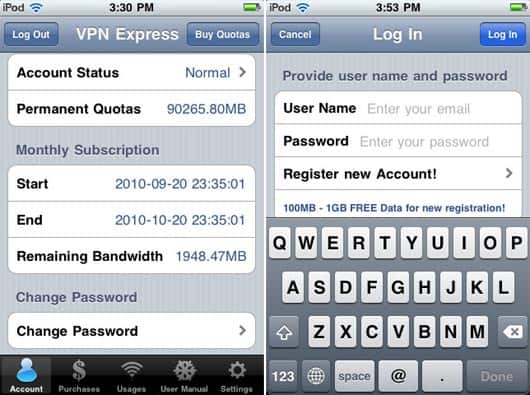 VPN Express iPhone