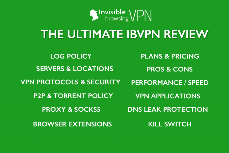 ibVPN review - Pros, cons, features
