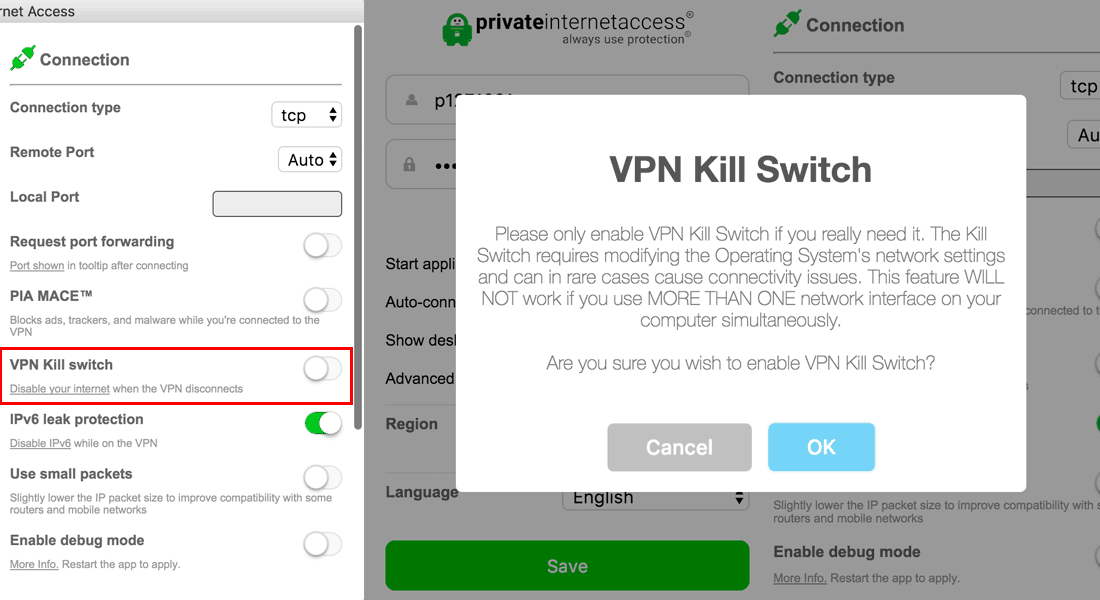 Private Internet Access Kill Switch - Torrent VPN
