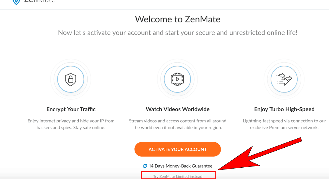 ZenMate Free Review - Create free trial account
