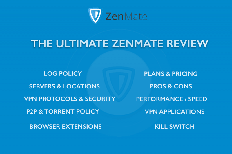 Zenmate Review - Pros & Cons