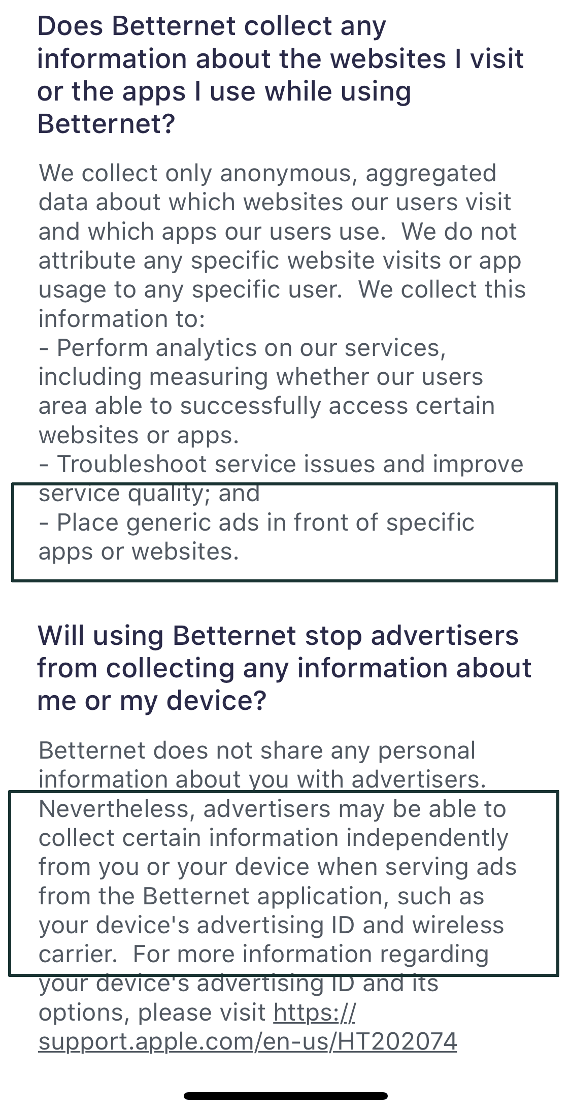 Privacy Policy - Is Betternet safe?